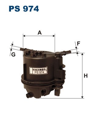 Fuel filter FILTRON PS974