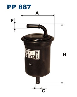Fuel filter FILTRON PP887