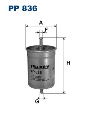 Fuel filter FILTRON PP836