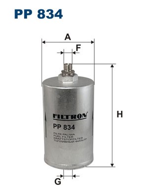 Fuel filter FILTRON PP834