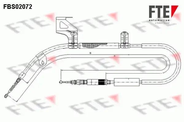 Cable, parking brake FTE FBS02072
