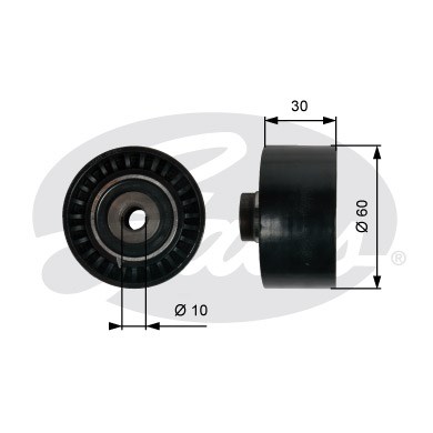Deflection/Guide Pulley, timing belt GATES T42065