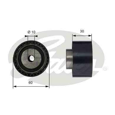 Deflection/Guide Pulley, timing belt GATES T42070