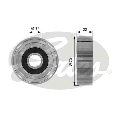 Deflection/Guide Pulley, v-ribbed belt GATES T36053