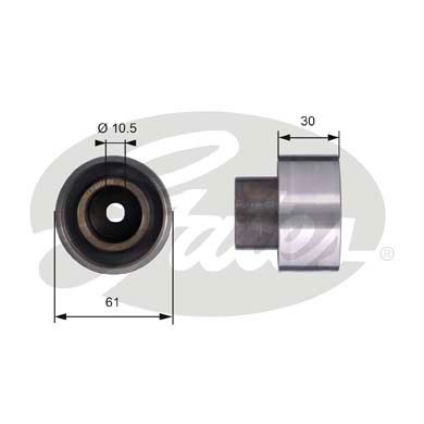 Deflection/Guide Pulley, timing belt GATES T42053