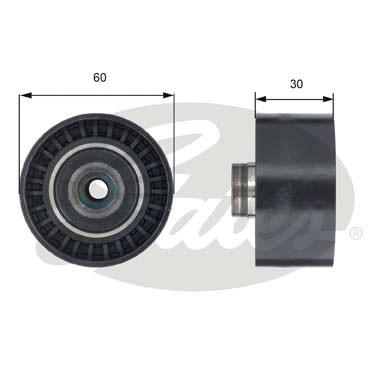 Deflection/Guide Pulley, timing belt GATES T42191