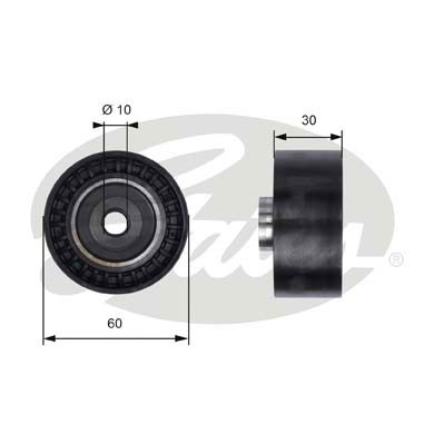 Deflection/Guide Pulley, timing belt GATES T41235