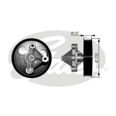 Deflection/Guide Pulley, V-ribbed belt GATES T36194