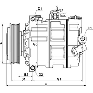 Compressor, air conditioning HC-Cargo 241687 5