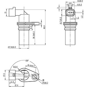 Sensor, crankshaft pulse HC-Cargo 150456 3