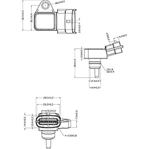 Sensor, intake manifold pressure HC-Cargo 182109 3