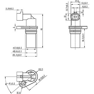Sensor, crankshaft pulse HC-Cargo 150679 3