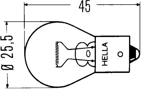 Bulb, indicator HELLA 8GA006841-801 2