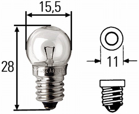 Bulb, direction indicator HELLA 8GP002096-061
