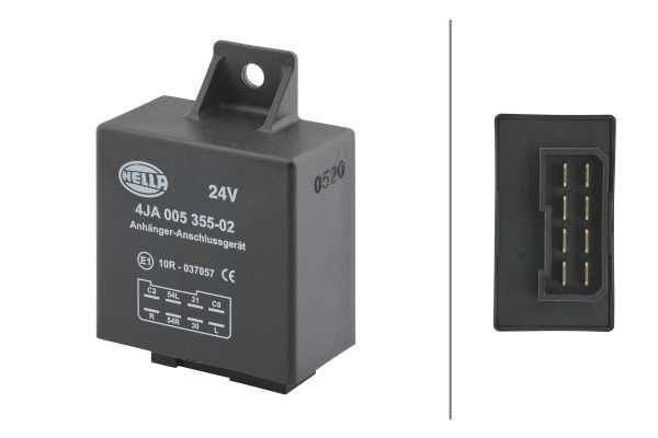 Time-delay Relay, towing device HELLA 4JA005355-021