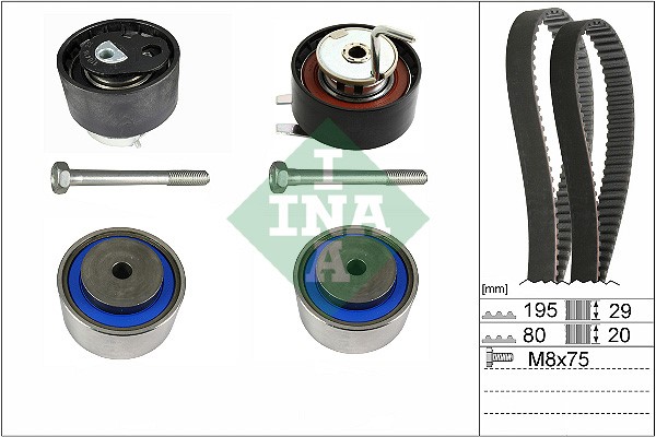 Timing Belt Kit INA 530076610