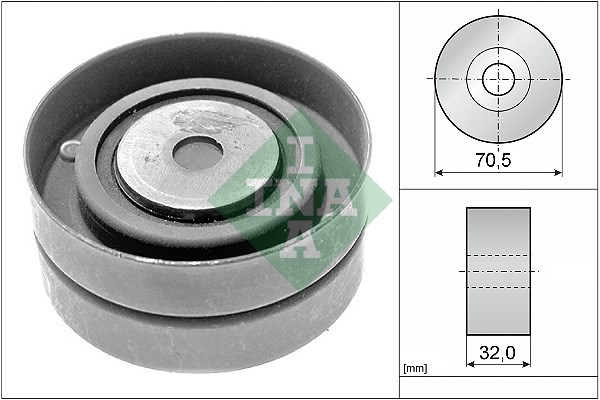 Deflection/Guide Pulley, timing belt INA 532042610