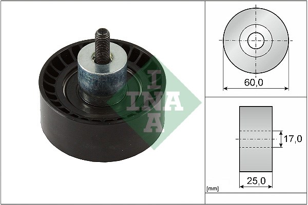 Deflection/Guide Pulley, timing belt INA 532099710