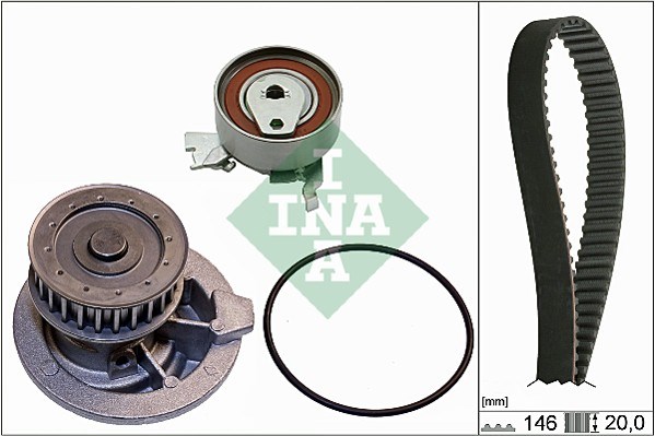 Water Pump & Timing Belt Kit INA 530014730