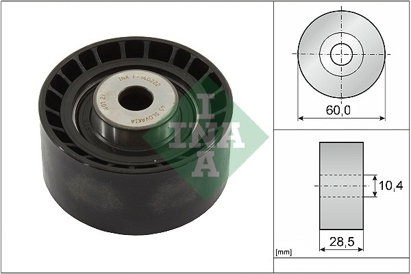 Deflection/Guide Pulley, timing belt INA 532001610