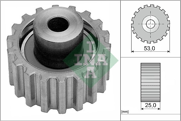 Deflection/Guide Pulley, timing belt INA 532008620