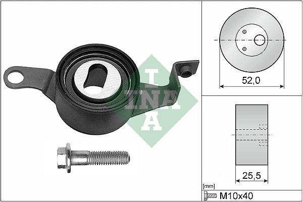 Tensioner Pulley, timing belt INA 531022510