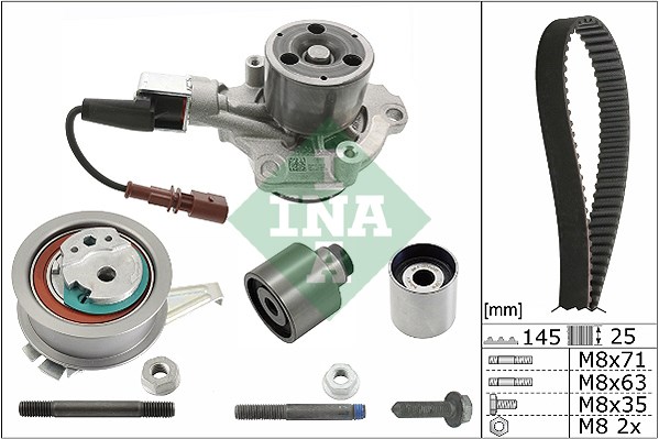 Water Pump & Timing Belt Kit INA 530065030
