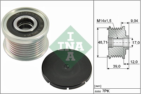 Alternator Freewheel Clutch INA 535027510