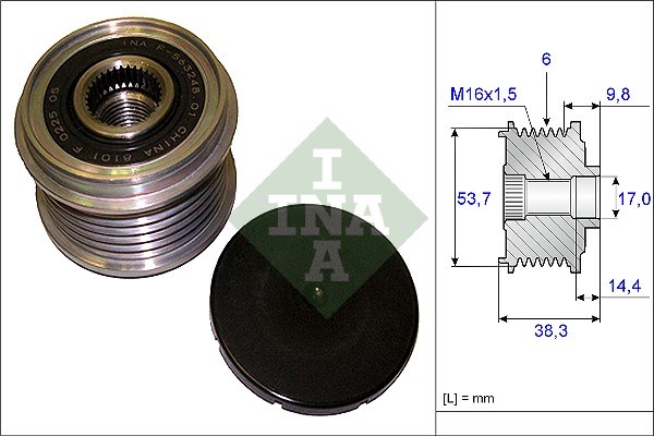 Alternator Freewheel Clutch INA 535020310