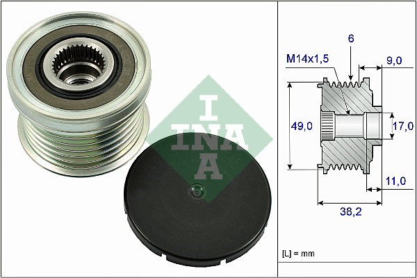 Alternator Freewheel Clutch INA 535026810