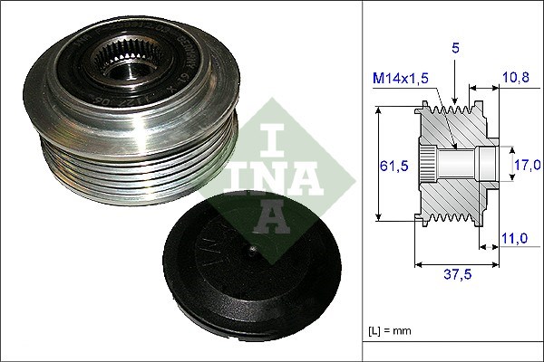 Alternator Freewheel Clutch INA 535010710