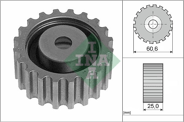 Deflection/Guide Pulley, timing belt INA 532021810