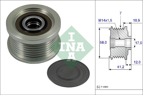 Alternator Freewheel Clutch INA 535023210