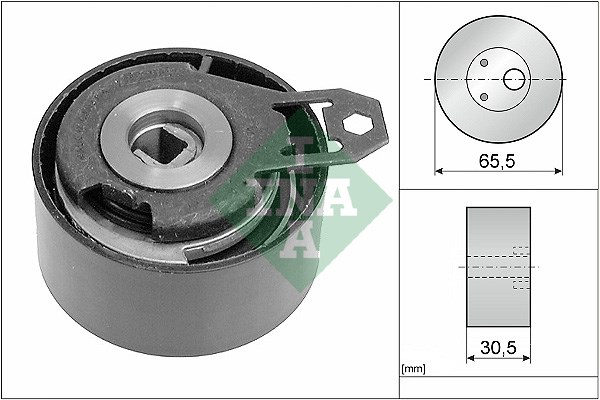 Tensioner Pulley, timing belt INA 531040830