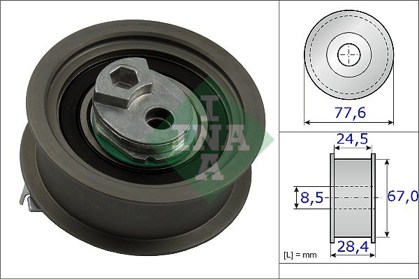 Tensioner Pulley, timing belt INA 531085110