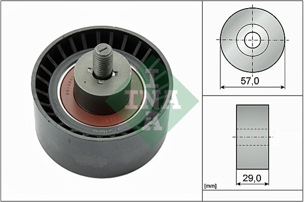 Deflection/Guide Pulley, timing belt INA 532012010