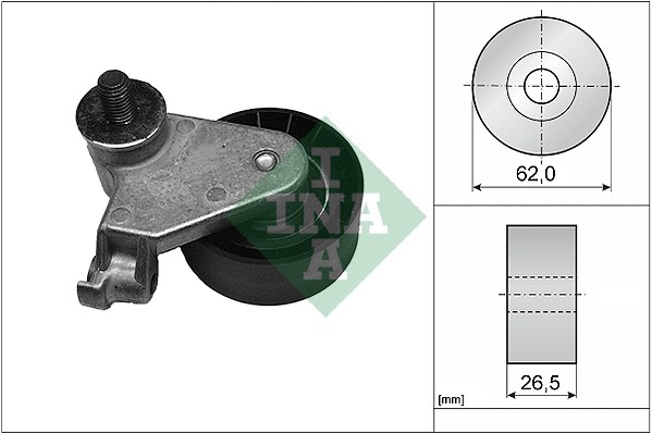 Tensioner Pulley, timing belt INA 531017110