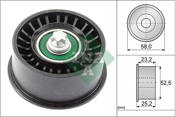 Deflection/Guide Pulley, timing belt INA 532047810