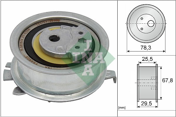 Tensioner Pulley, timing belt INA 531082510