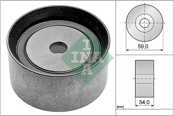 Deflection/Guide Pulley, timing belt INA 532058610