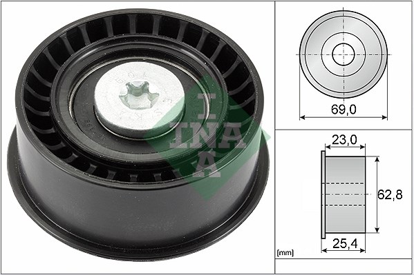 Deflection/Guide Pulley, timing belt INA 532003310
