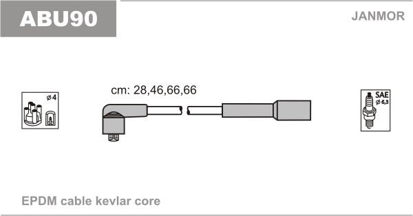 Ignition Cable Kit JANMOR ABU90