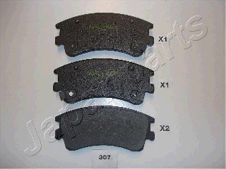 Brake Pad Set, disc brake JAPANPARTS PA307AF