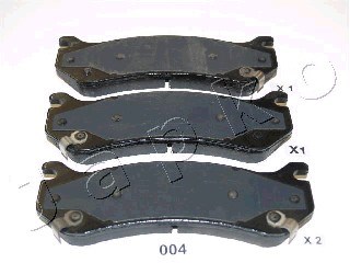 Brake Pad Set, disc brake JAPKO 51004