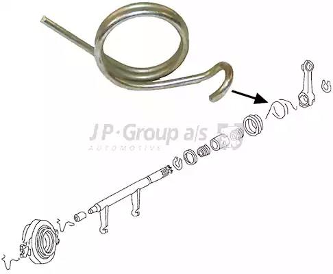 Spring, clutch lever JP Group 8131000306