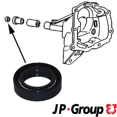 Shaft Seal, manual transmission JP Group 1132102200