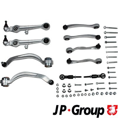Control/Trailing Arm Kit, wheel suspension JP Group 1140100210