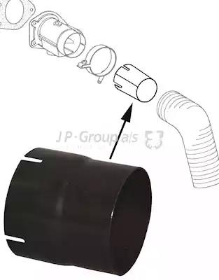 Pipe Connector, exhaust system JP Group 1623250200
