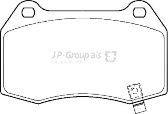 Brake Pad Set, disc brake JP Group 4063600710