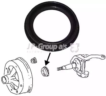 Shaft Seal, wheel bearing JP Group 8141250200